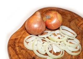 Onion on Cutting Board Food