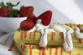 Wafer Viennese Waffles Dessert