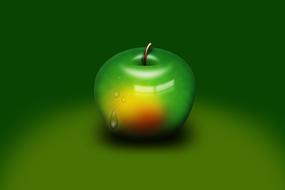 sweet green apple fruit