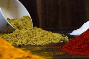 Yellow Red Colorful spice