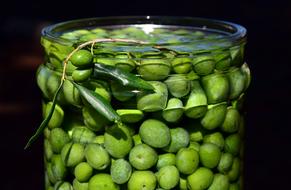 Olives In The Glass