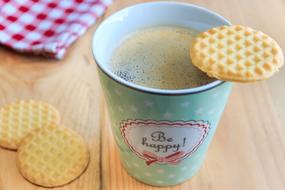 ceramic Coffee Cup and pastries