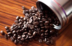 roasted Coffee Grains Beans