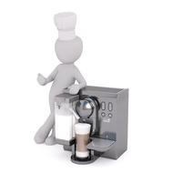 cooking cappuccino as a 3d model