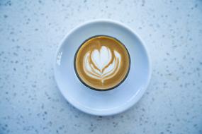 Heart Cappuccino Coffee