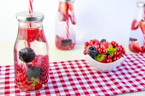 Fresh Berries Lemonade Drink