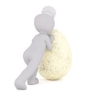 easter egg in cooking as a 3d model