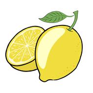 lemon fruit green yellow citrus