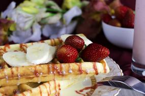 Wafer Viennese Waffles Dessert