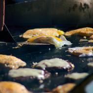 Eggs in Farmers Market Griddle