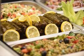 snack in grape leaves