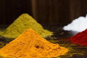 Yellow Red Colorful spices
