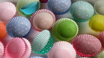 colorful cases for cupcakes