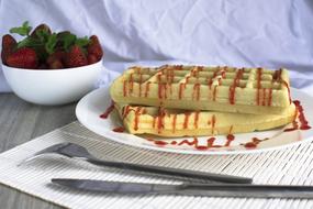 Wafer Viennese Waffles Dessert