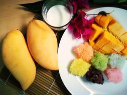 Mango Fruit Sticky Rice Coconut