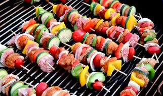 Shish Kebab Meat Skewer Food