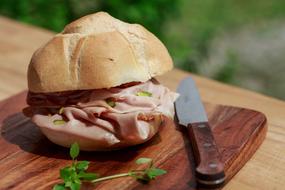 Mortadella Sandwich Bread