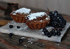 Cupcake Grapes Baking Powdered