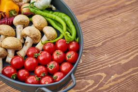 Tomato Mushroom Pepper