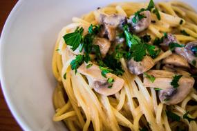 Pasta Mushroom Food