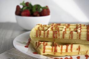 Wafer Viennese Waffles Dessert