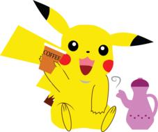 pokemon pikachu coffee pokemon