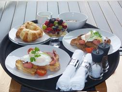 Fried Bacon Breakfast