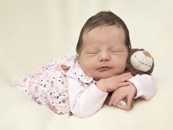 toy,sleep,baby,cute,small,white