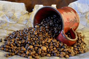 Coffee Cup and Grains