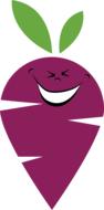 violet vegetable food with smiley