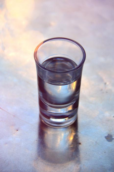 cold shot on the bar