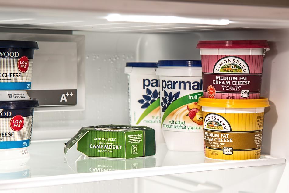 food in the fridge freezer