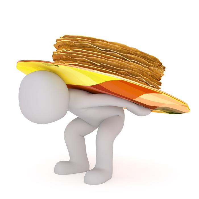 plate with pancakes as a 3D model