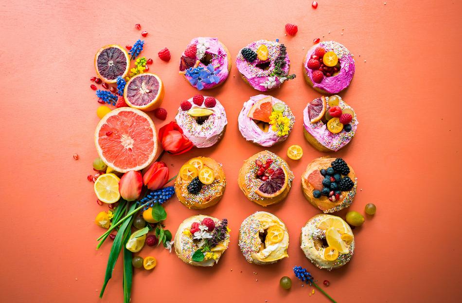fruit next to desserts