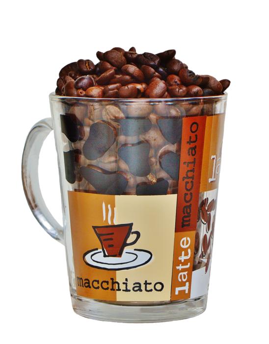 coffee beans in a large cup