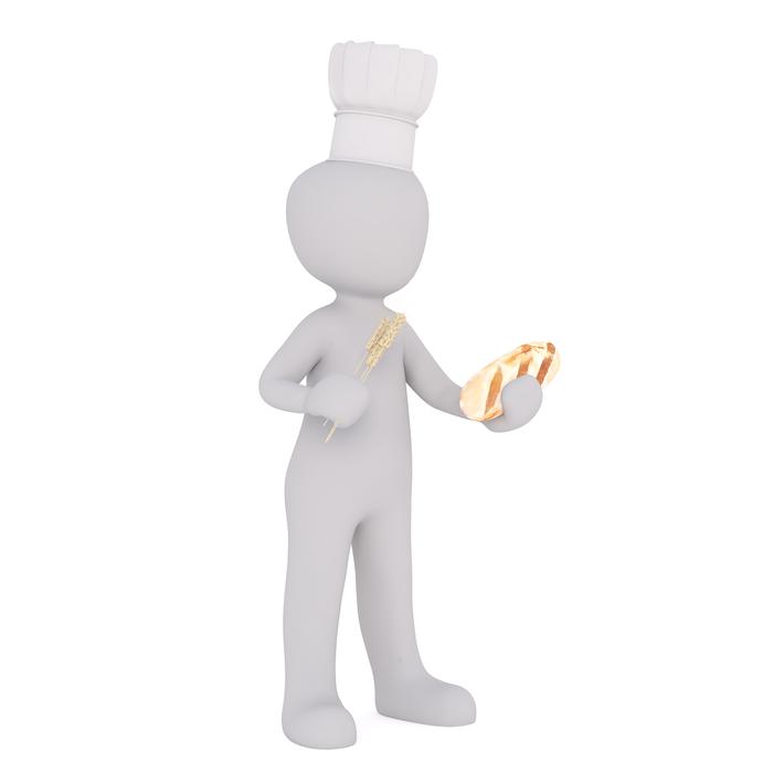 baker as a 3d model