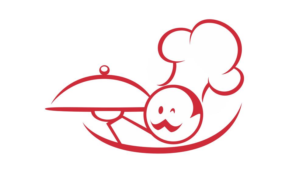 cook eating symbol shape dish