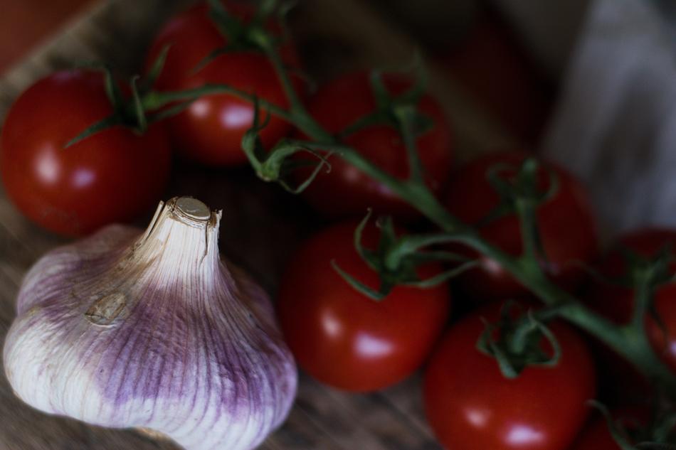 Garlic Vegetables on Kitchen
