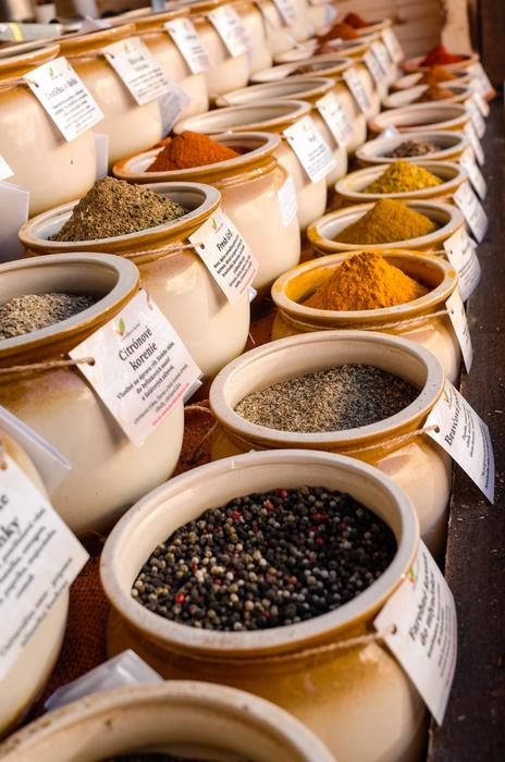 Food Stock Spice in pots