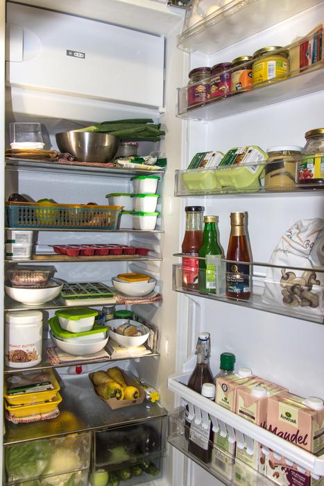 Food in Refrigerator Icebox