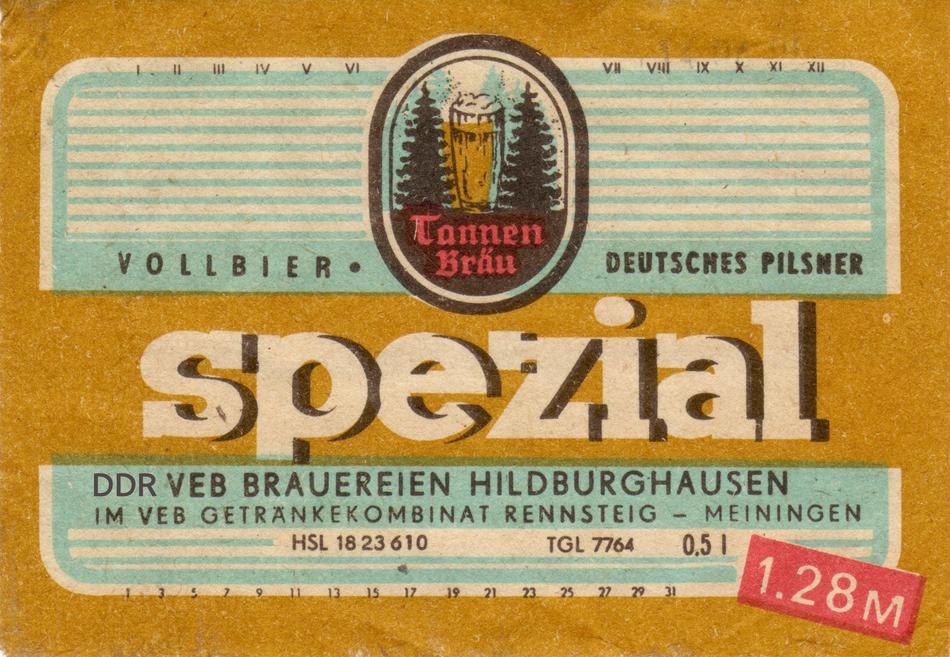 vintage beer sticker on old paper