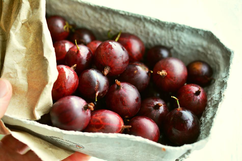 Red Gooseberries ripe