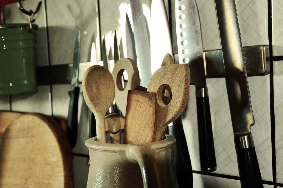 Wooden Spoon Knife Kitchen