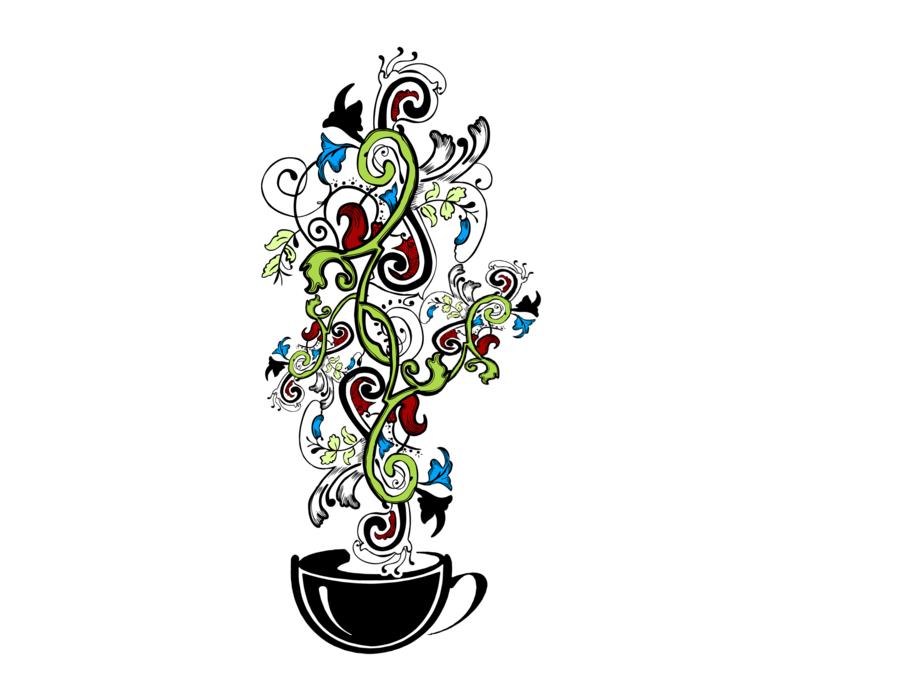 colorful coffee flower floral