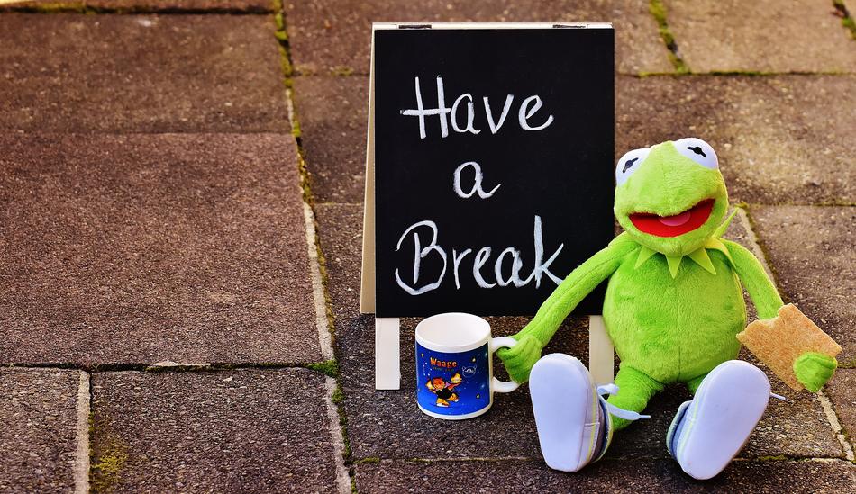 Kermit with Cup and board