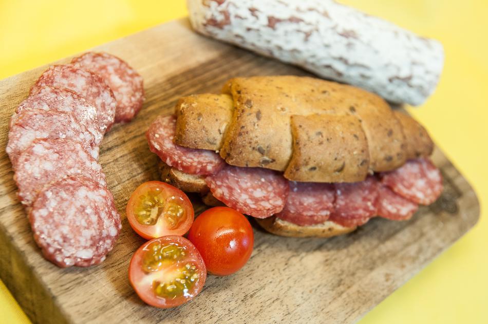 Salami Roll Tomato
