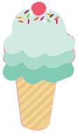 ice cream cone ice cream dessert