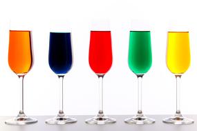 Glasses Color Liquid