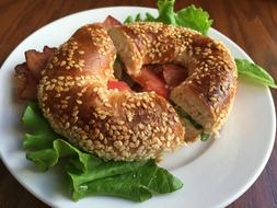 Breakfast Bagel Food