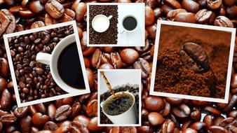 Coffee Beans Aroma photo collage